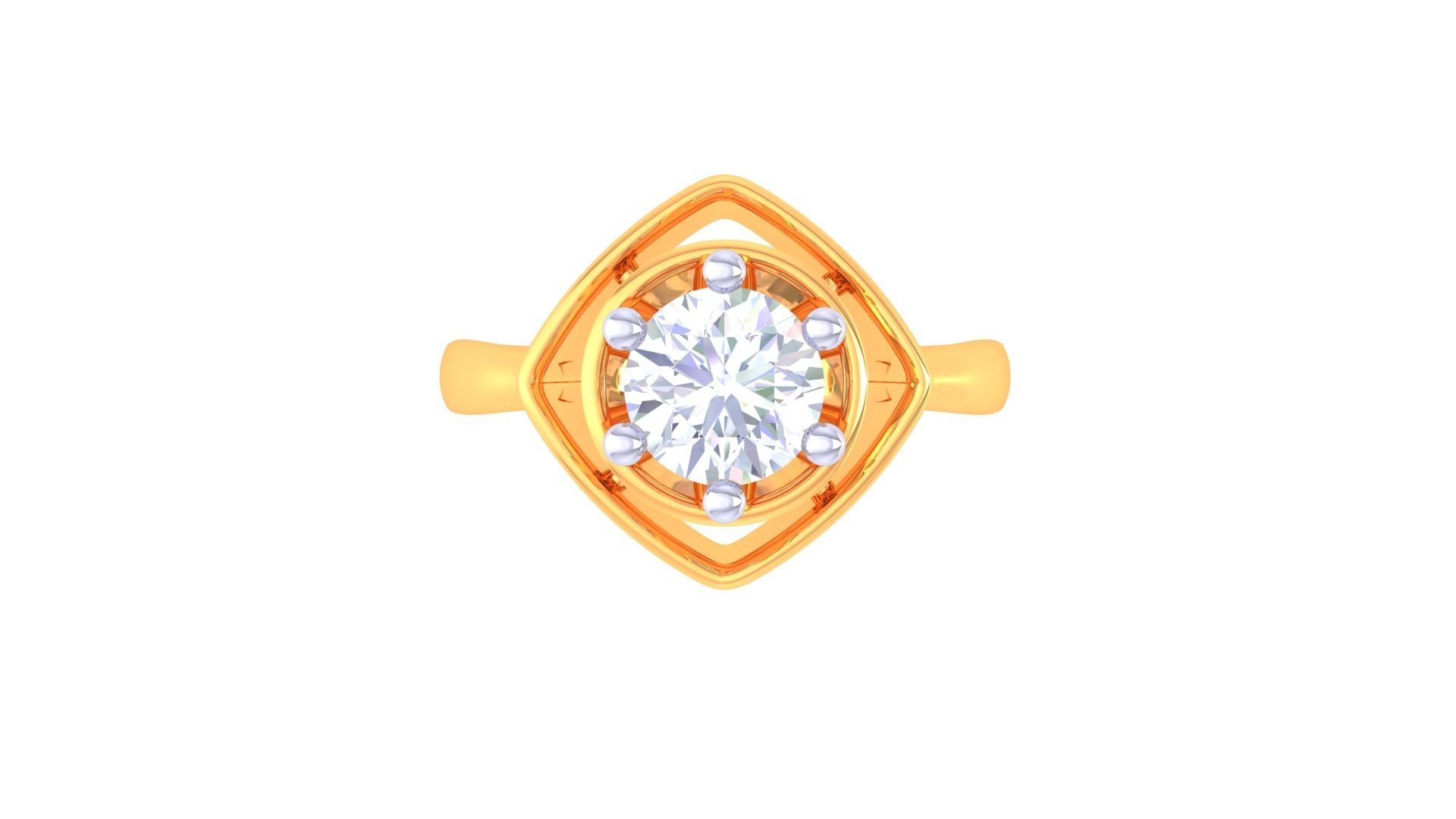 Solitaire Ring - 34 3D print model_2