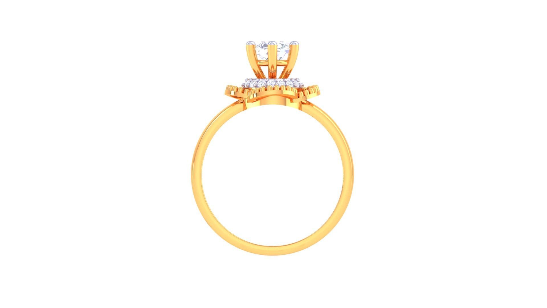 Solitaire Ring - 33 3D print model_3