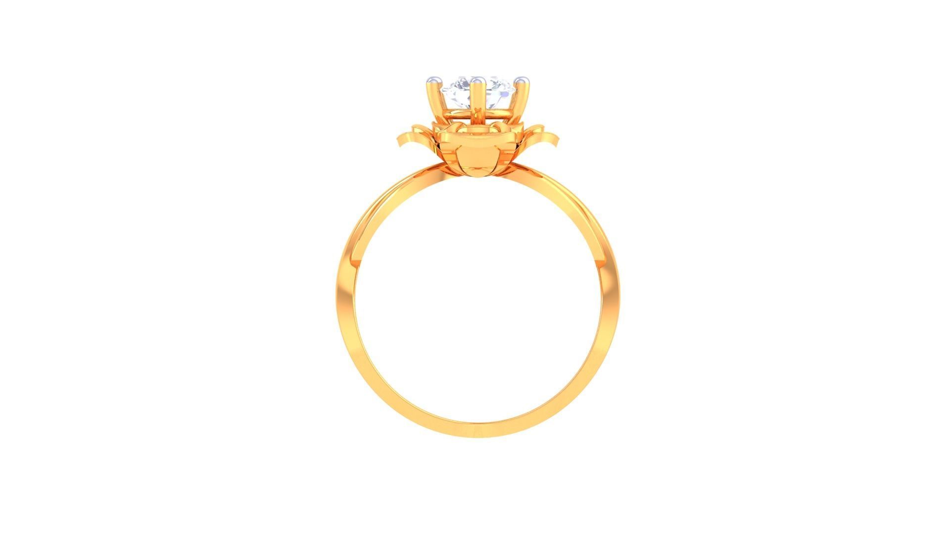Solitaire Ring - 29 3D print model_3