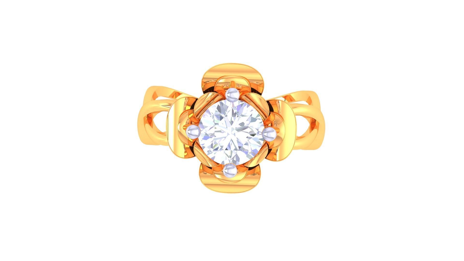Solitaire Ring - 29 3D print model_2
