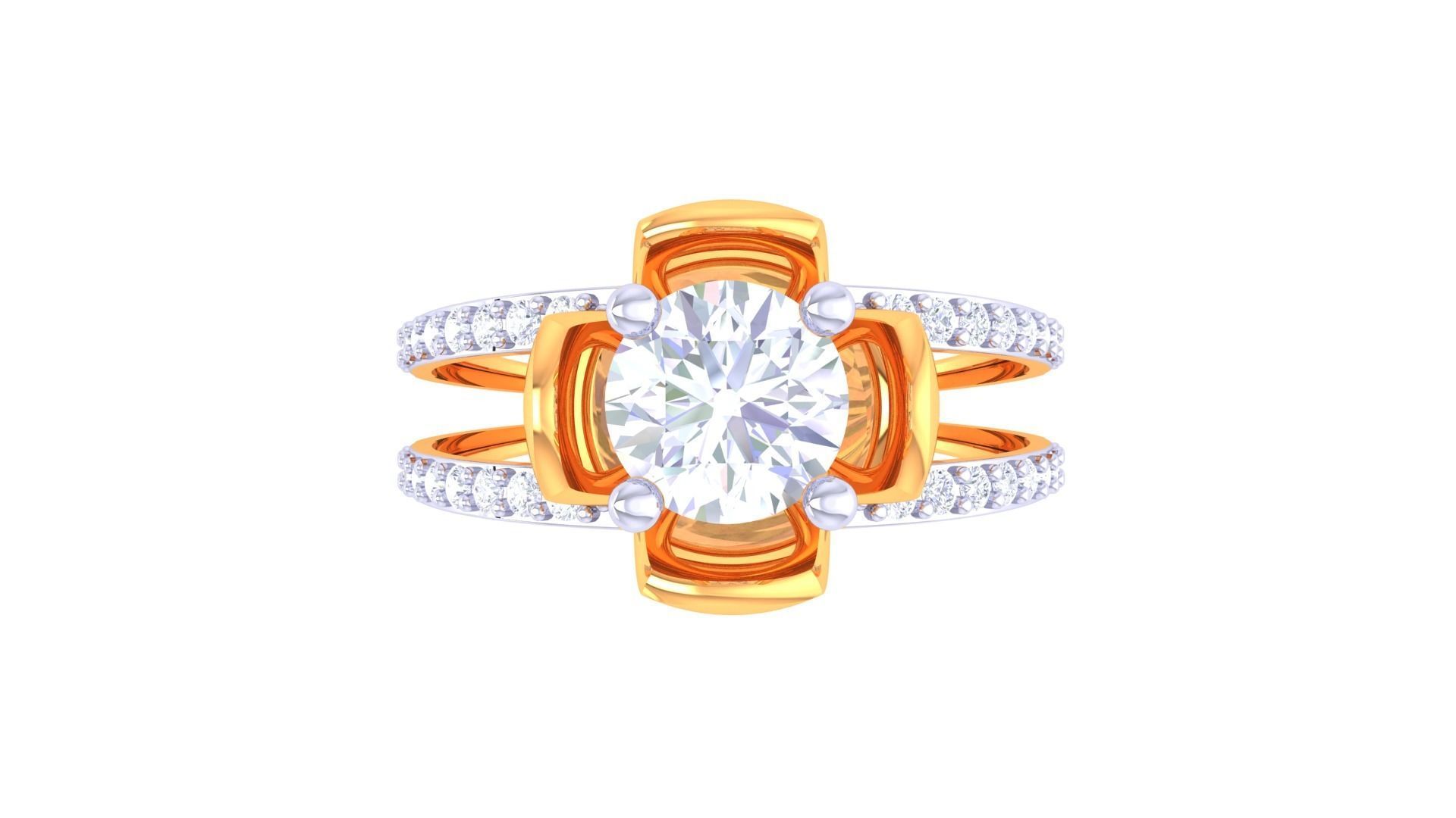 Solitaire Ring - 22 3D print model_2