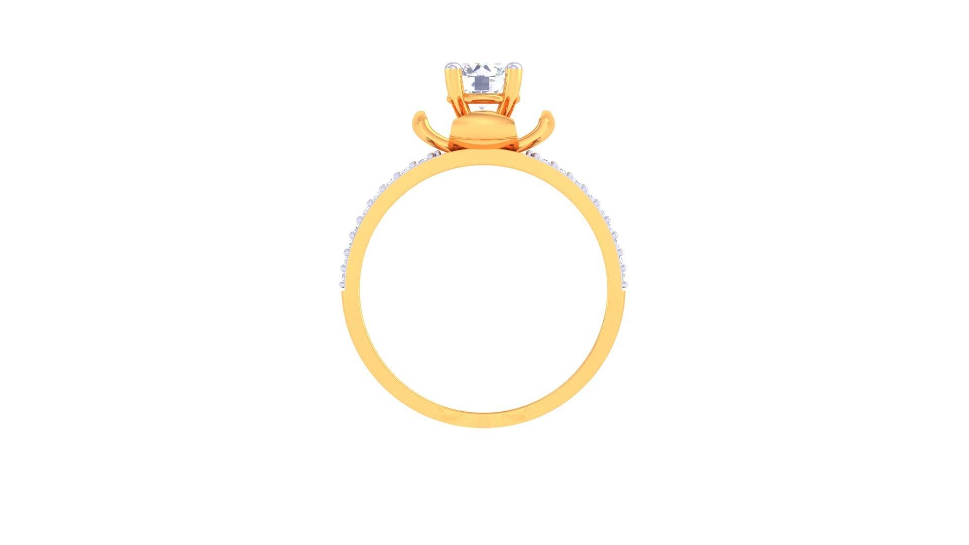 Solitaire Ring - 22 3D print model_3