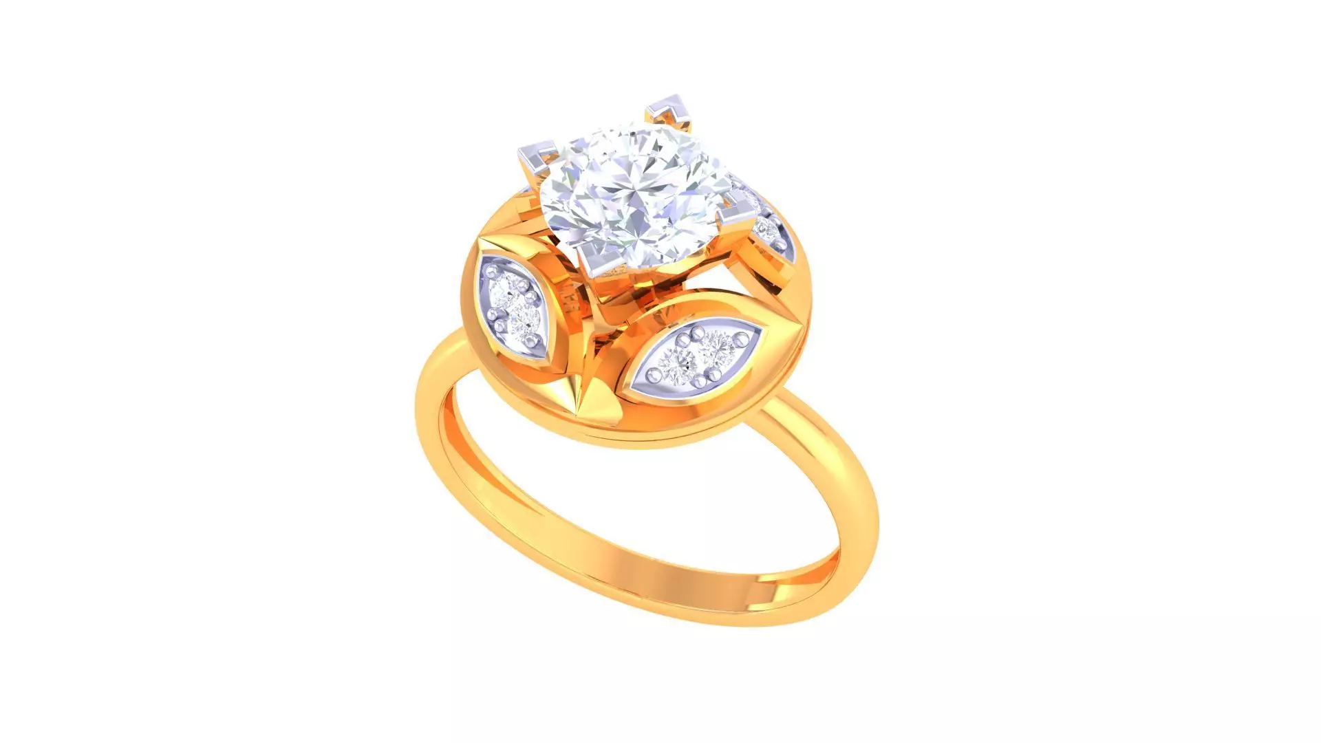 Solitaire Ring - 11 3D print model_0