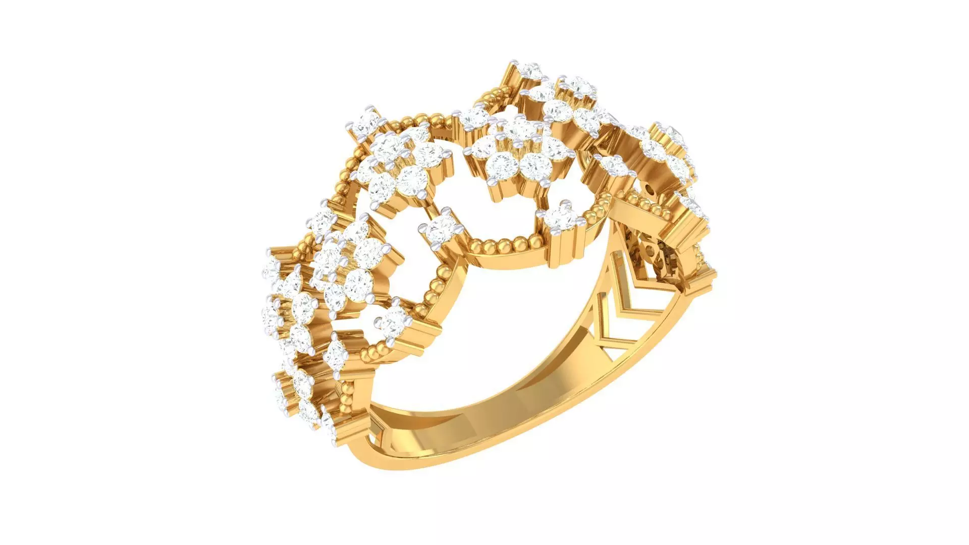 Diamond Ring - 76 3D print model