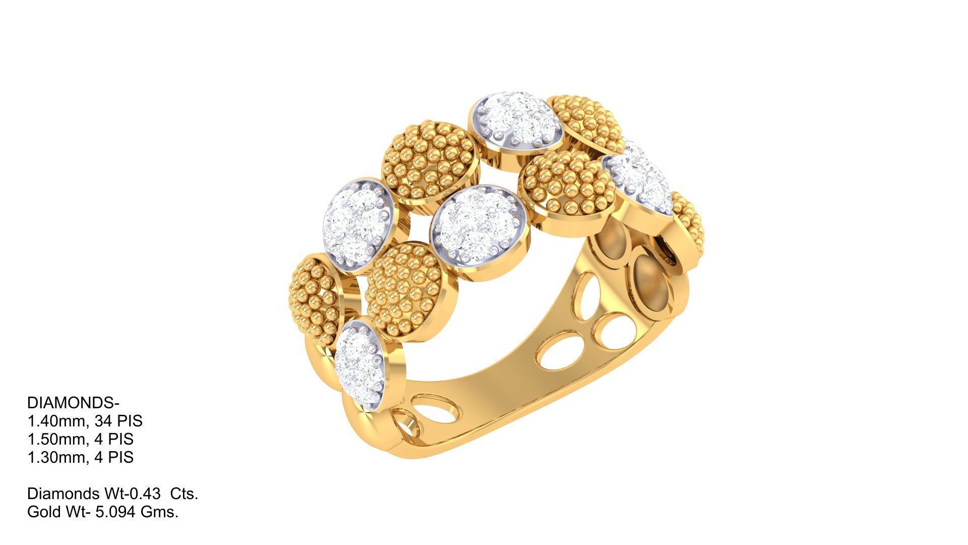 Diamond Ring - 70 3D print model_1