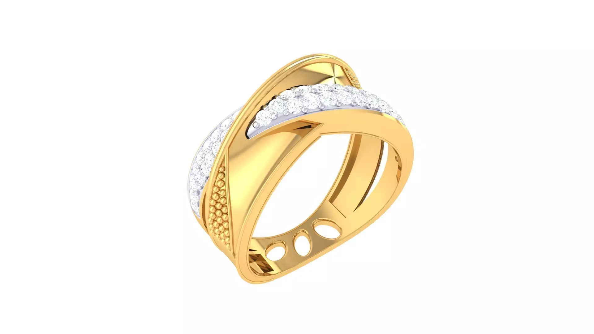 Diamond Ring - 62 3D print model_0