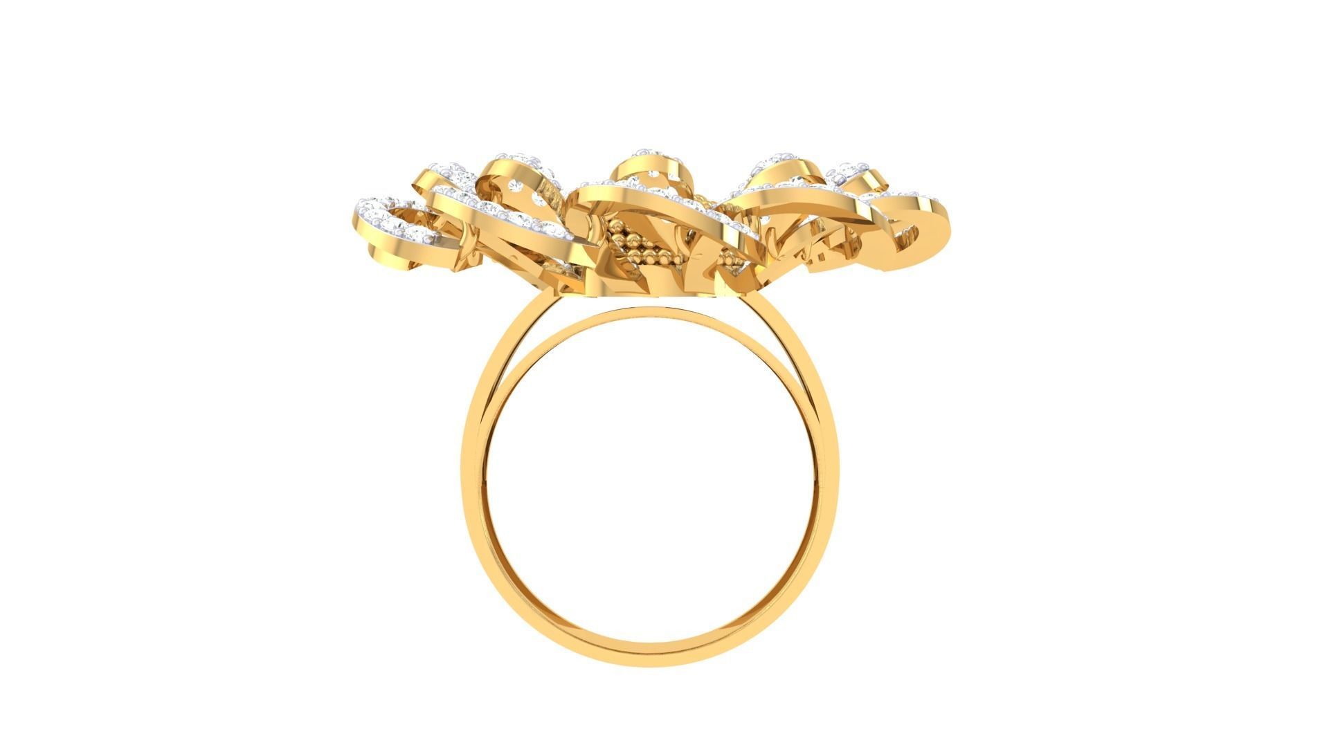 Cocktail Ring - 58 3D print model_3