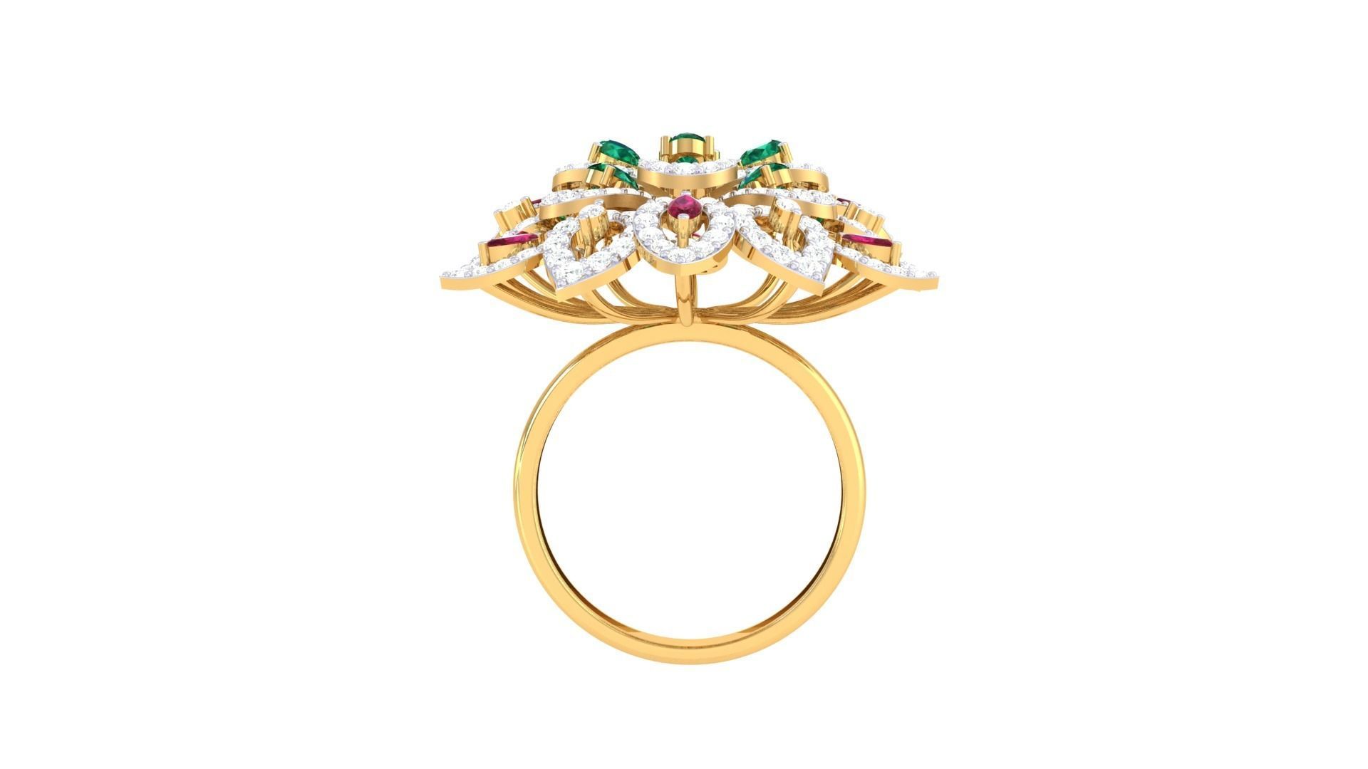 Cocktail Ring - 50 3D print model_3