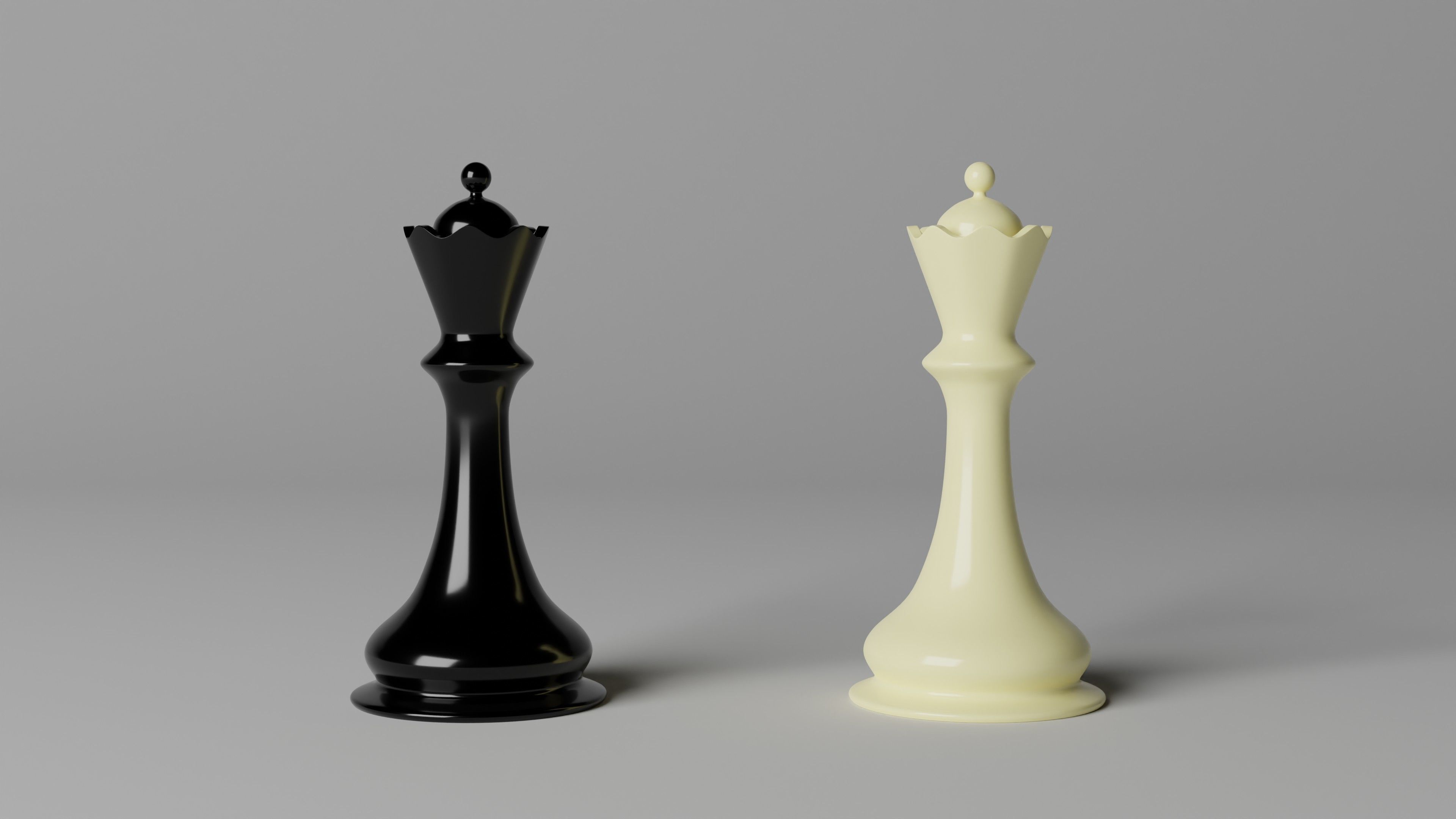 Chess set 3D model_2