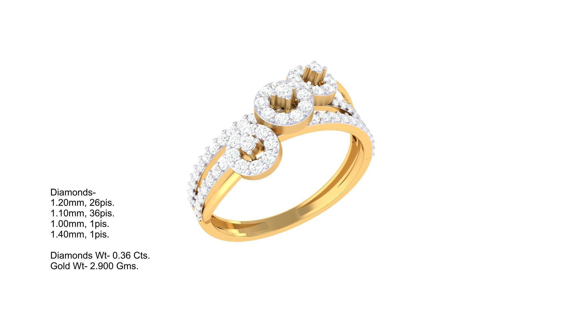 Diamond Ring - 42 3D print model_1