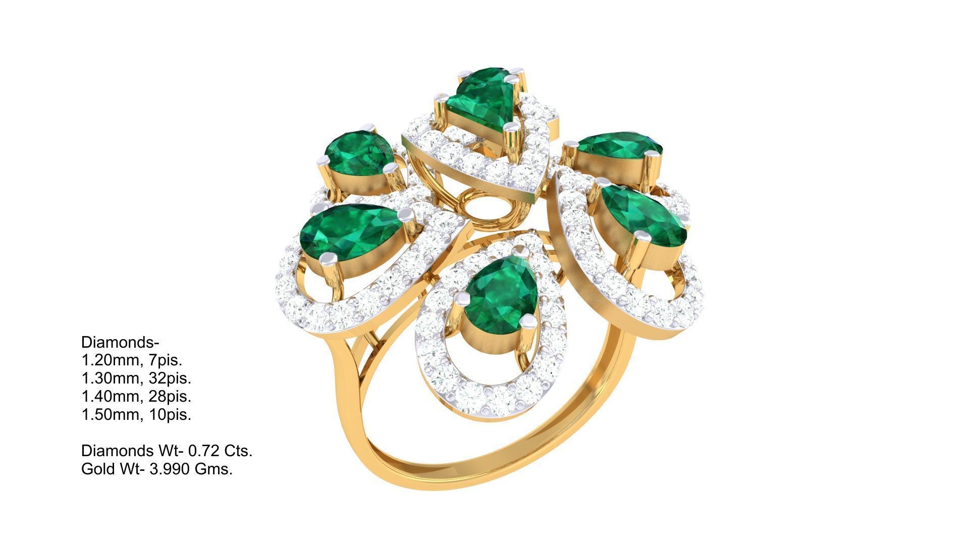 Cocktail Ring - 22 3D print model_1