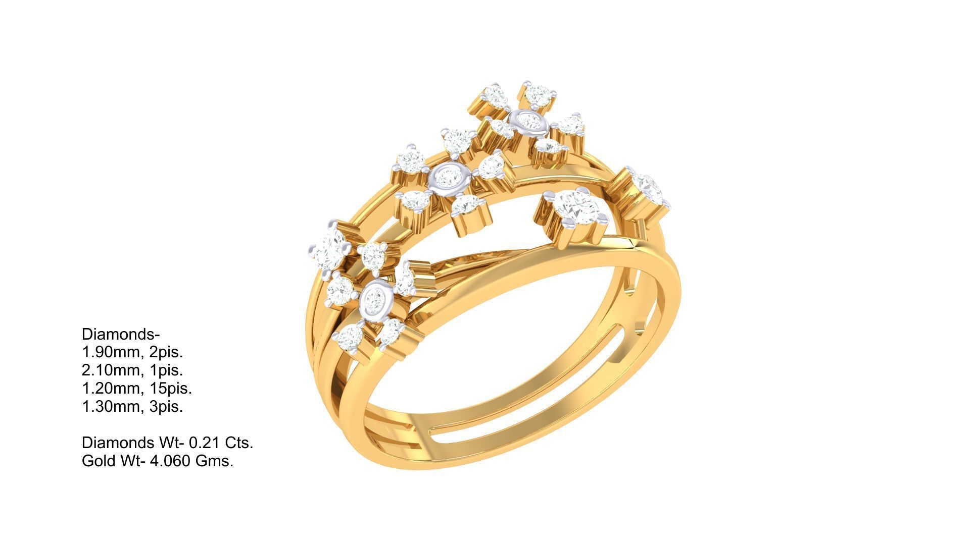 Diamond Ring - 11 3D print model_1