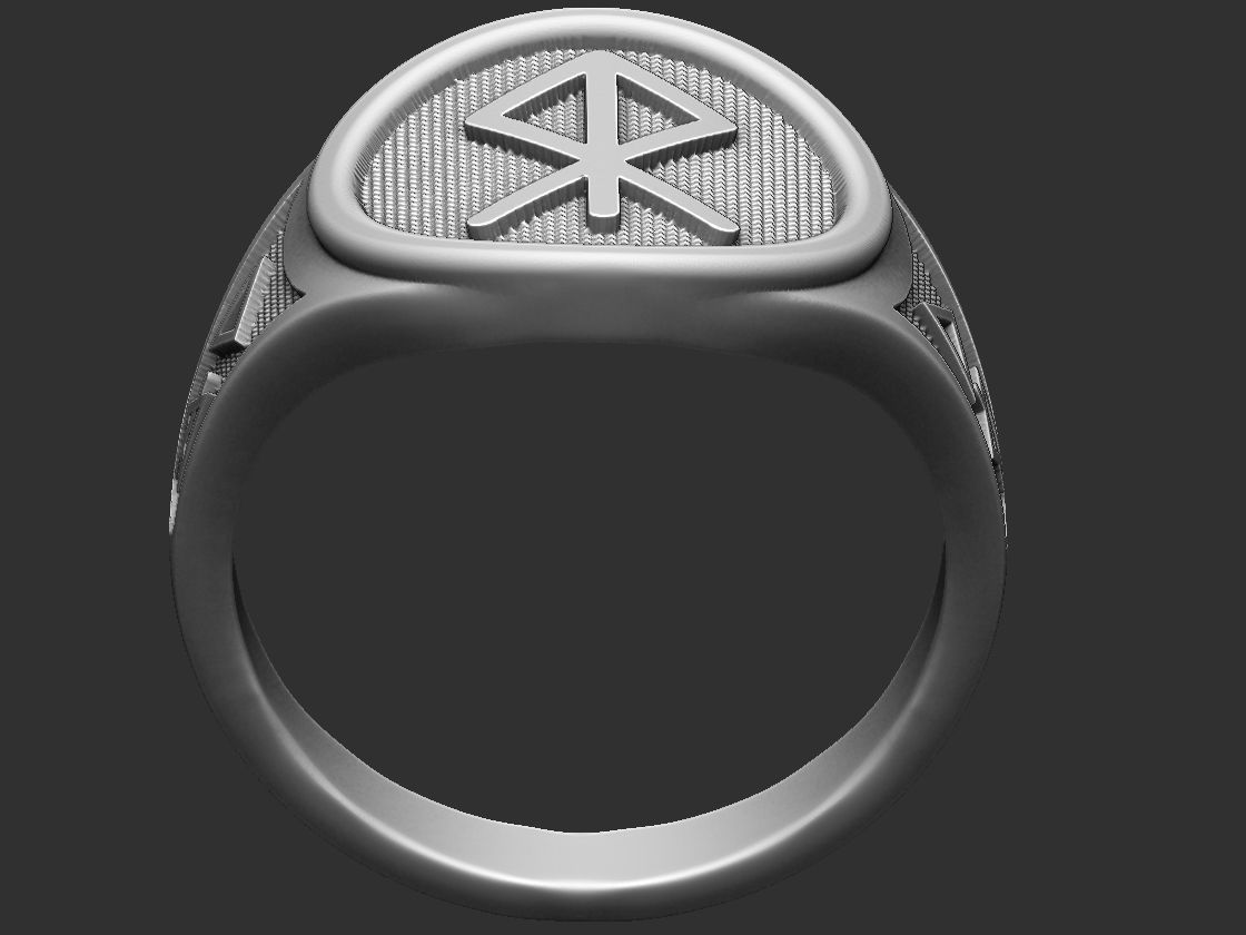 Rune and 4 Elements Ring 3D model 3D printable | CGTrader