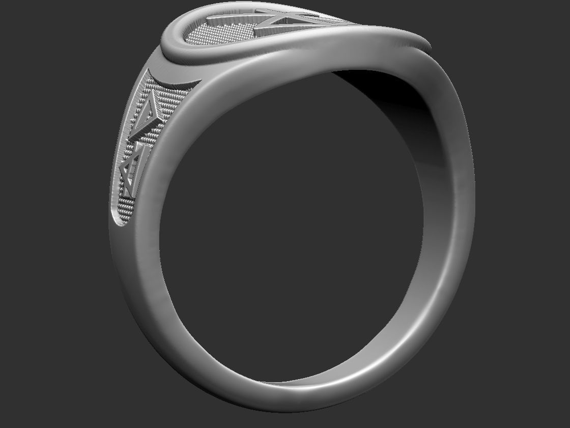 Rune and 4 Elements Ring 3D model 3D printable | CGTrader