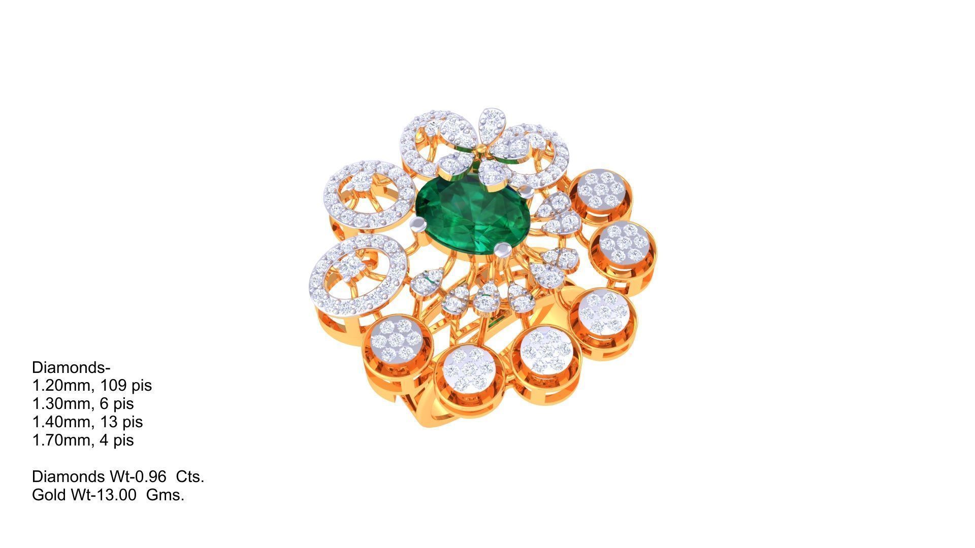 Cocktail Ring - 37 3D print model_1