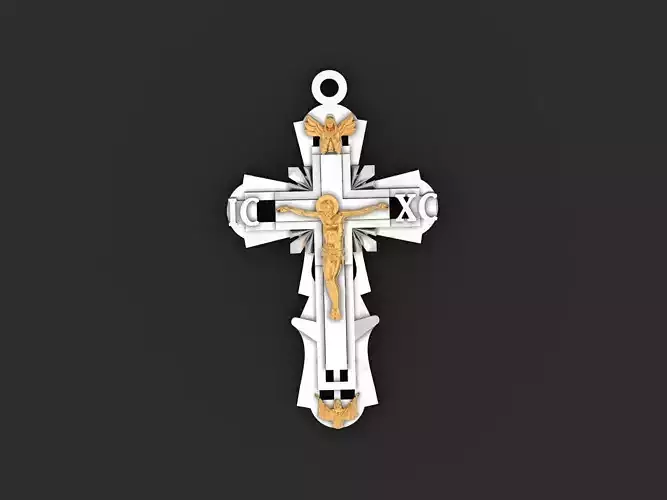 orthodox cross with a crucifix jesus 2698