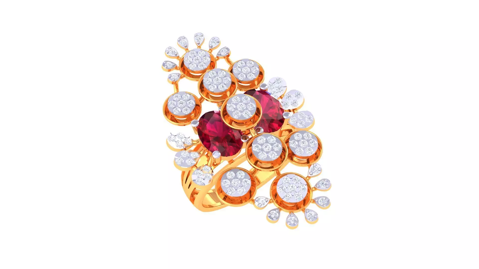 Cocktail Ring - 19 3D print model_0