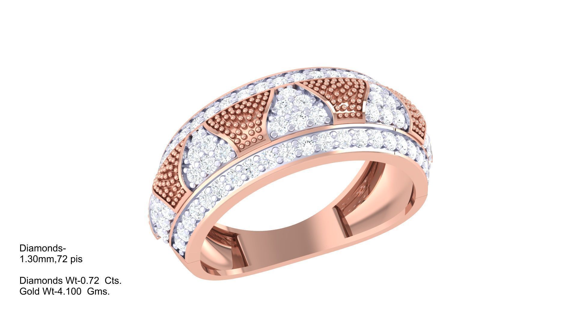 Band Ring - 46 3D print model_1