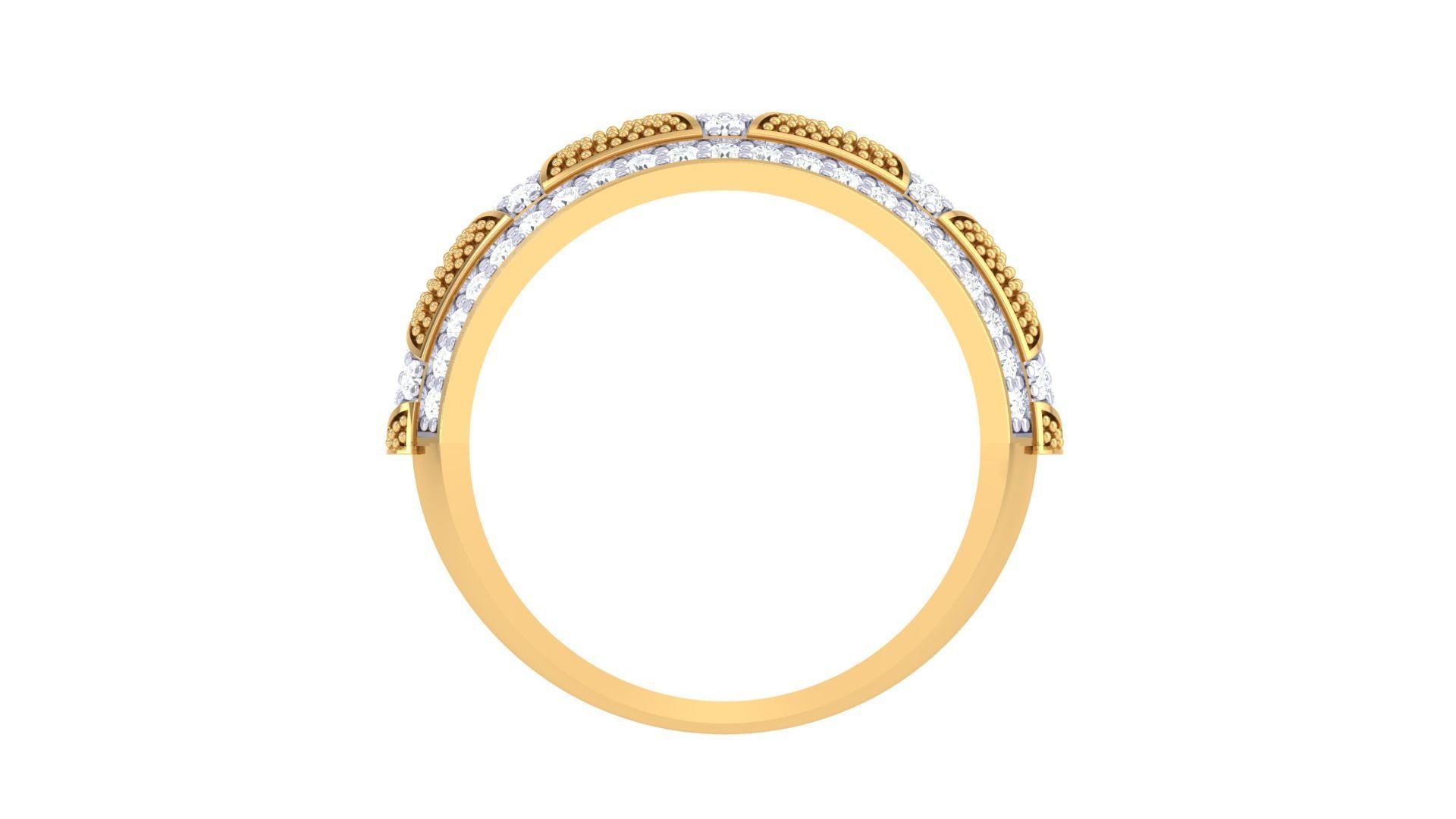 Band Ring - 46 3D print model_3