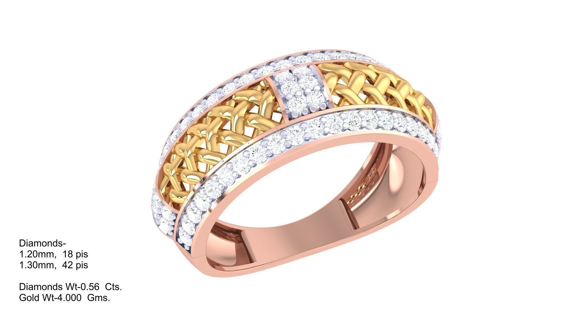 Band Ring - 40 3D print model_1