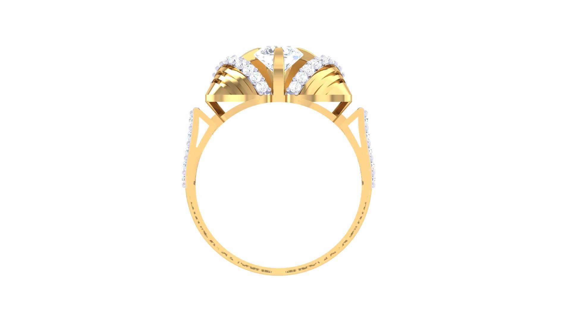 Solitaire Ring - 24 3D print model_3
