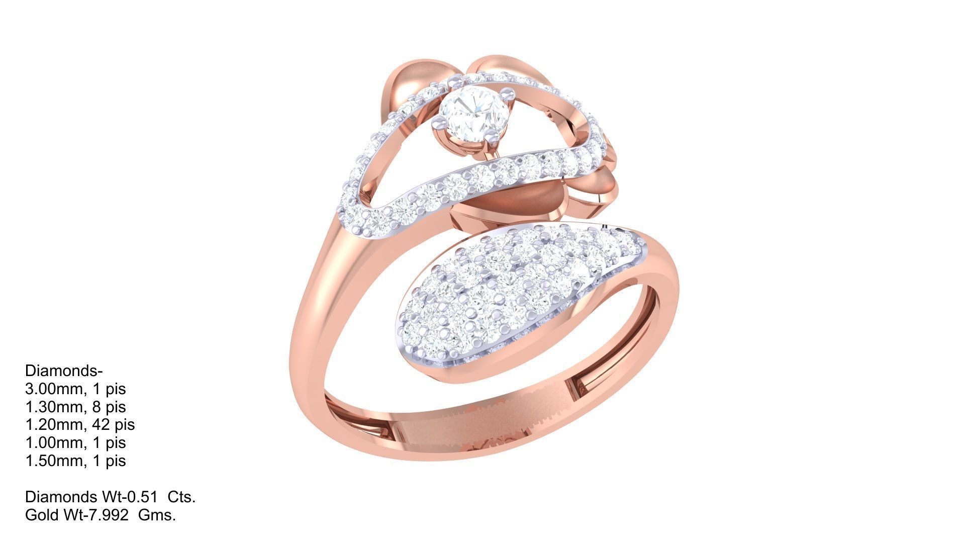 Solitaire Ring - 15 3D print model_1