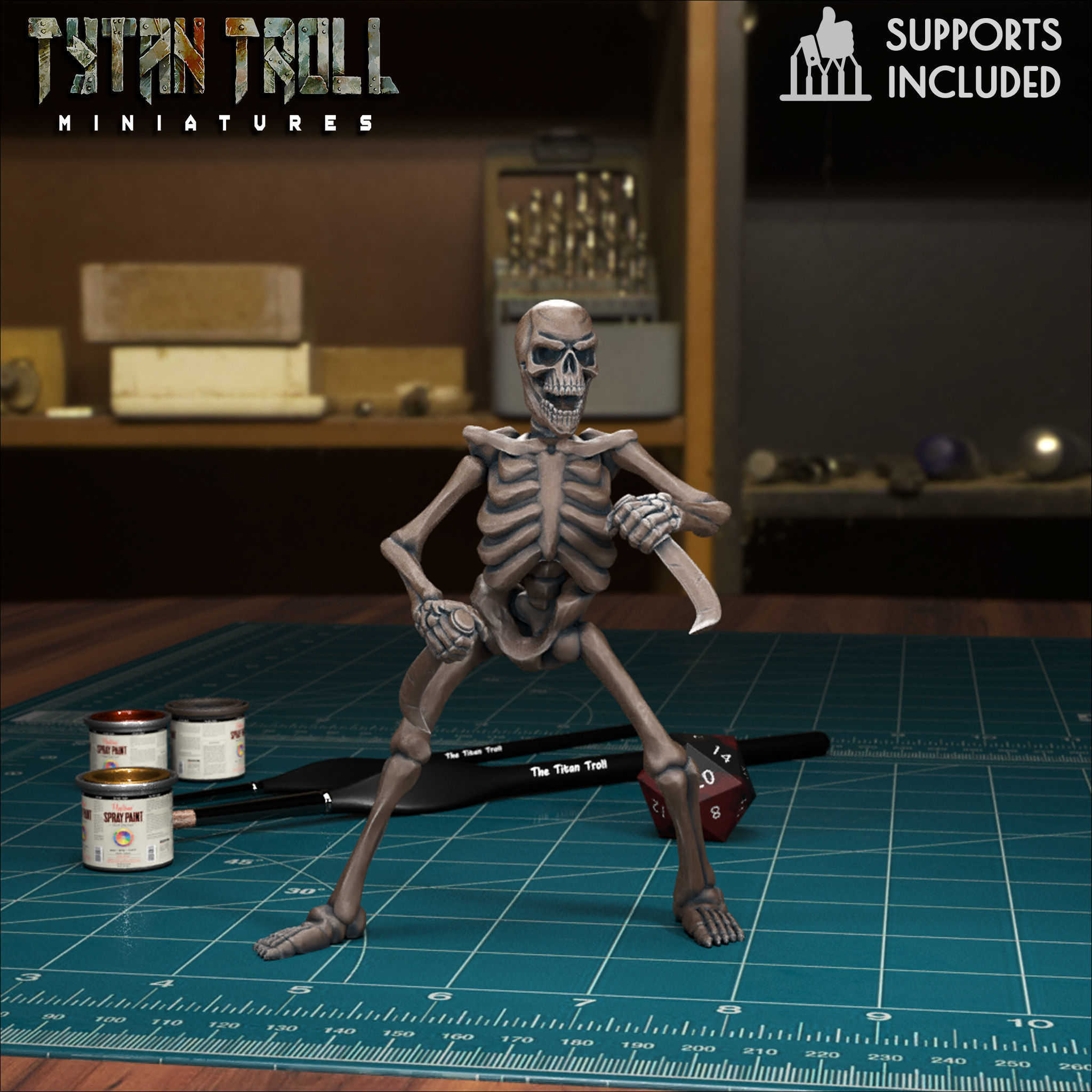 Skeleton Bundle - Pre-Supported 3D print model_1