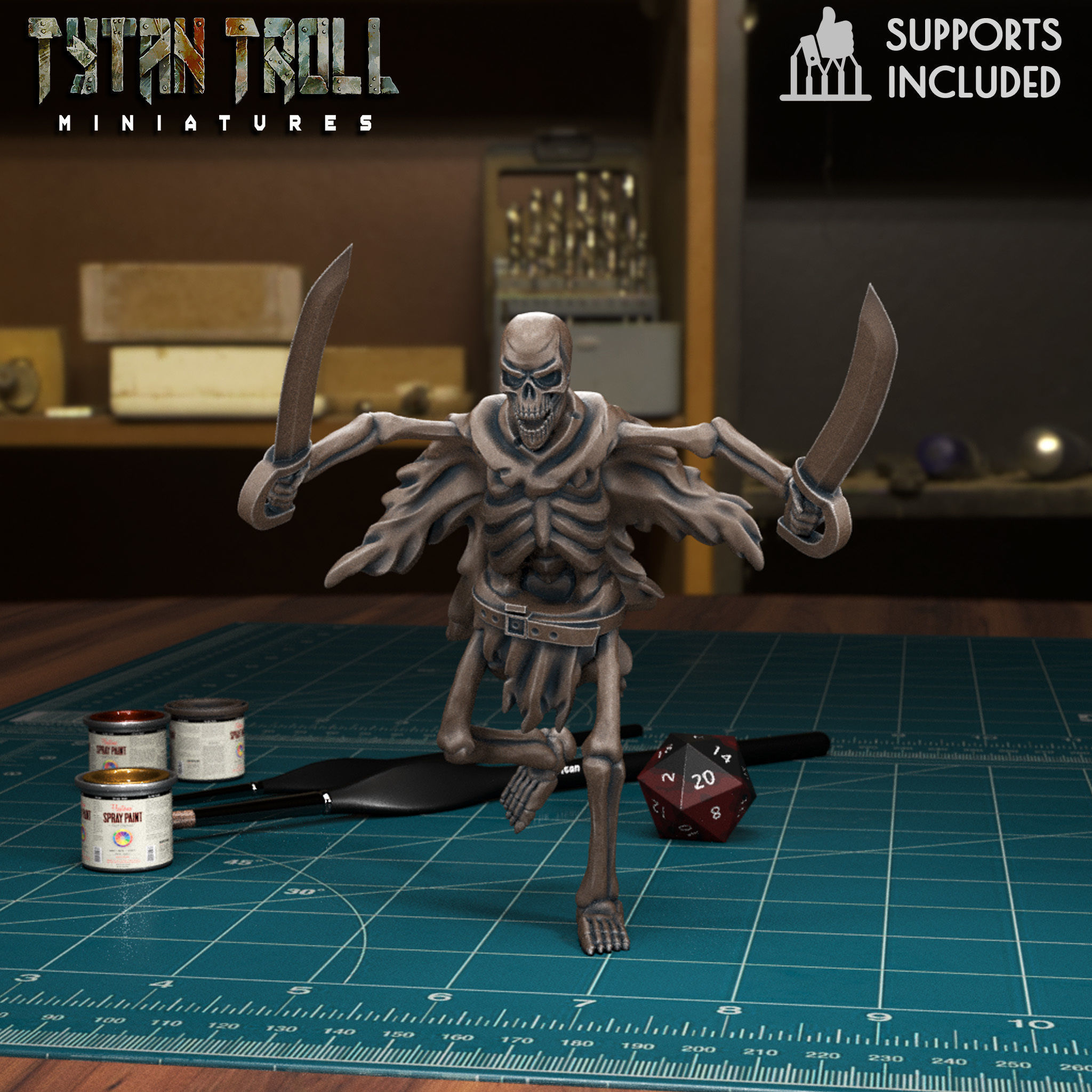 Skeleton Bundle - Pre-Supported 3D print model_4