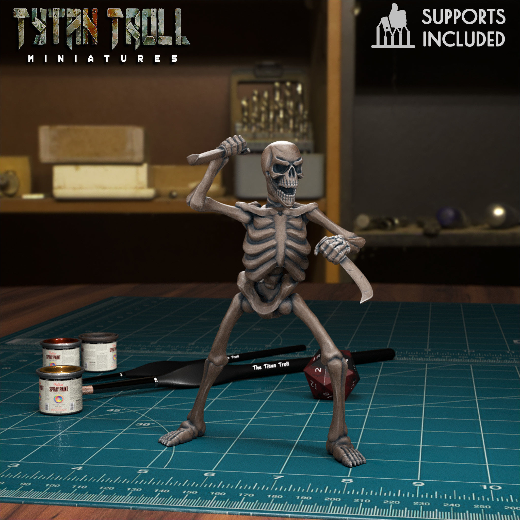 Skeleton Bundle - Pre-Supported 3D print model_3