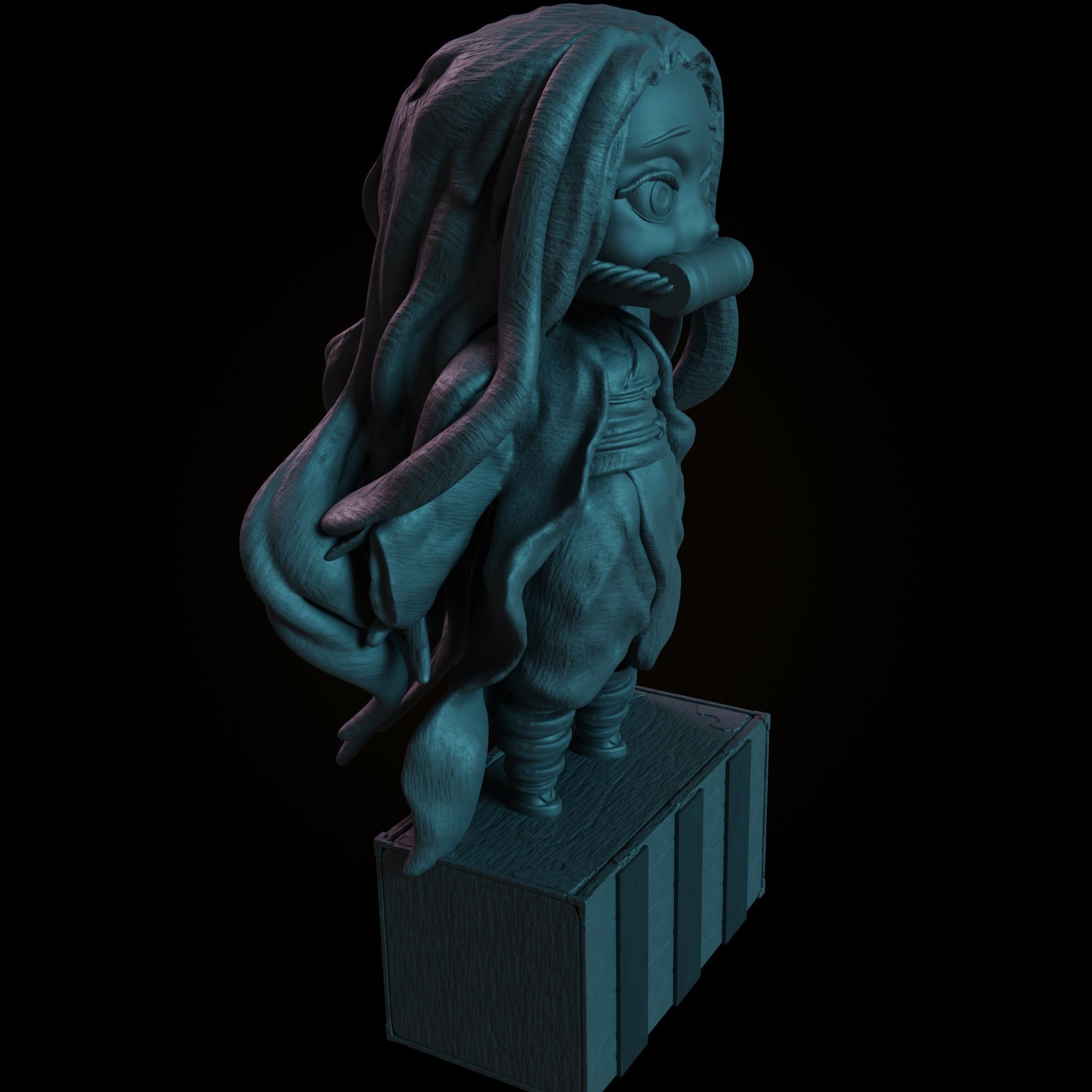 3D Nezuko Bring Your Favorite Demon Slayer to Life 3D print model_2