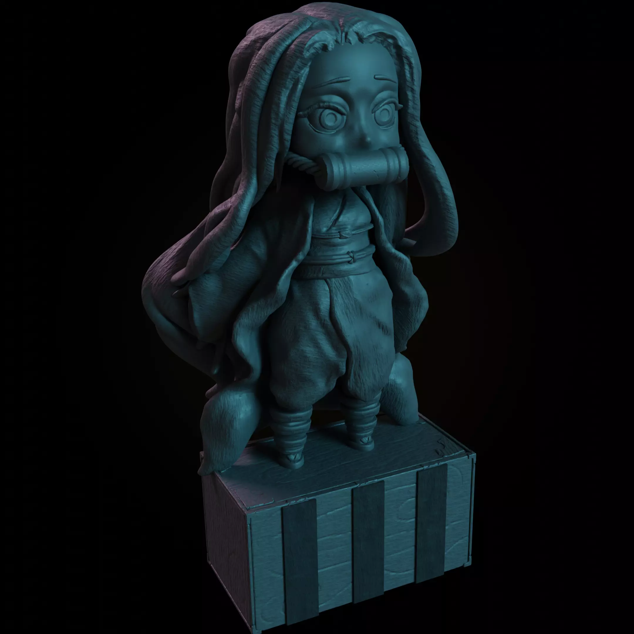 3D Nezuko Bring Your Favorite Demon Slayer to Life 3D print model_0