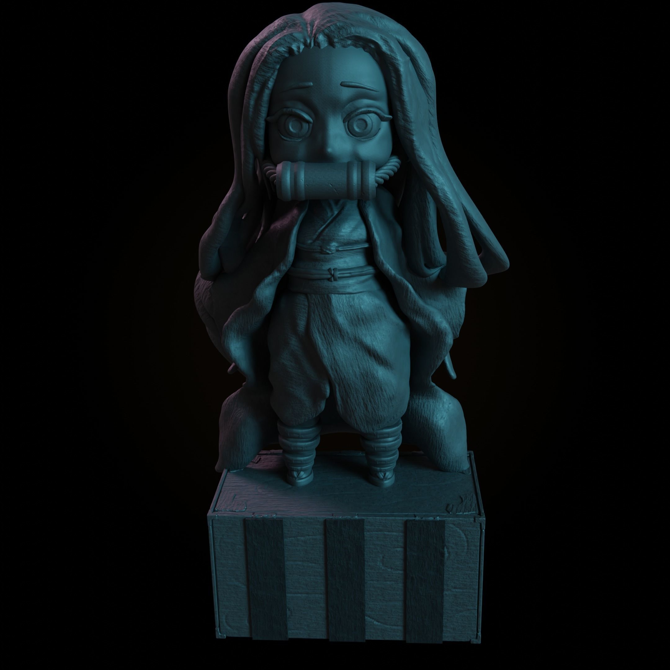 3D Nezuko Bring Your Favorite Demon Slayer to Life 3D print model_6