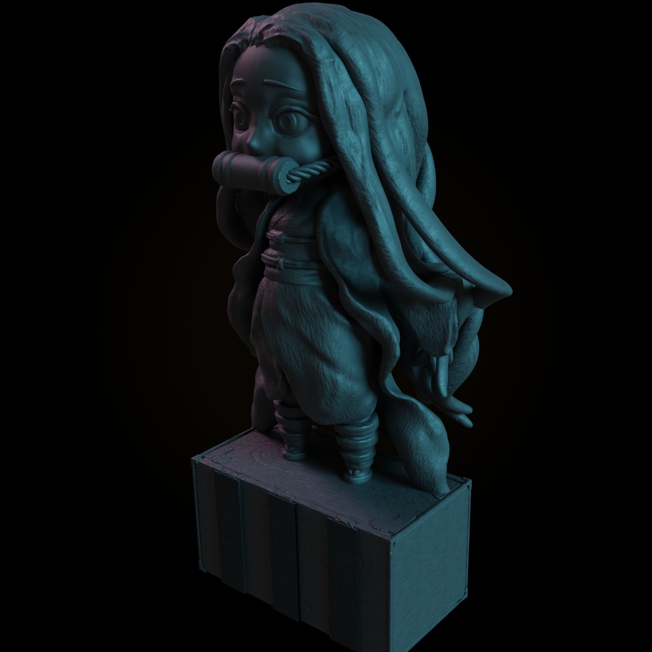 3D Nezuko Bring Your Favorite Demon Slayer to Life 3D print model_3