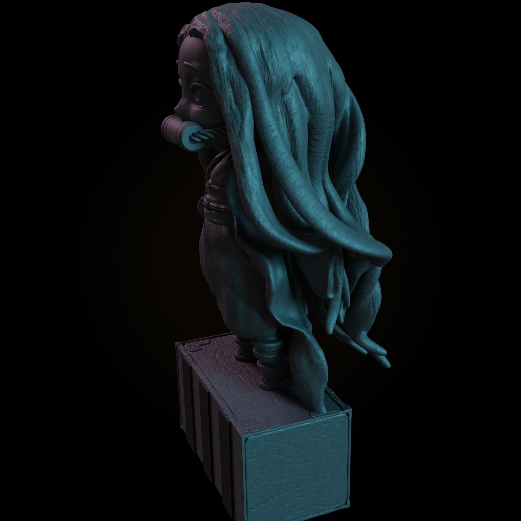 3D Nezuko Bring Your Favorite Demon Slayer to Life 3D print model_5