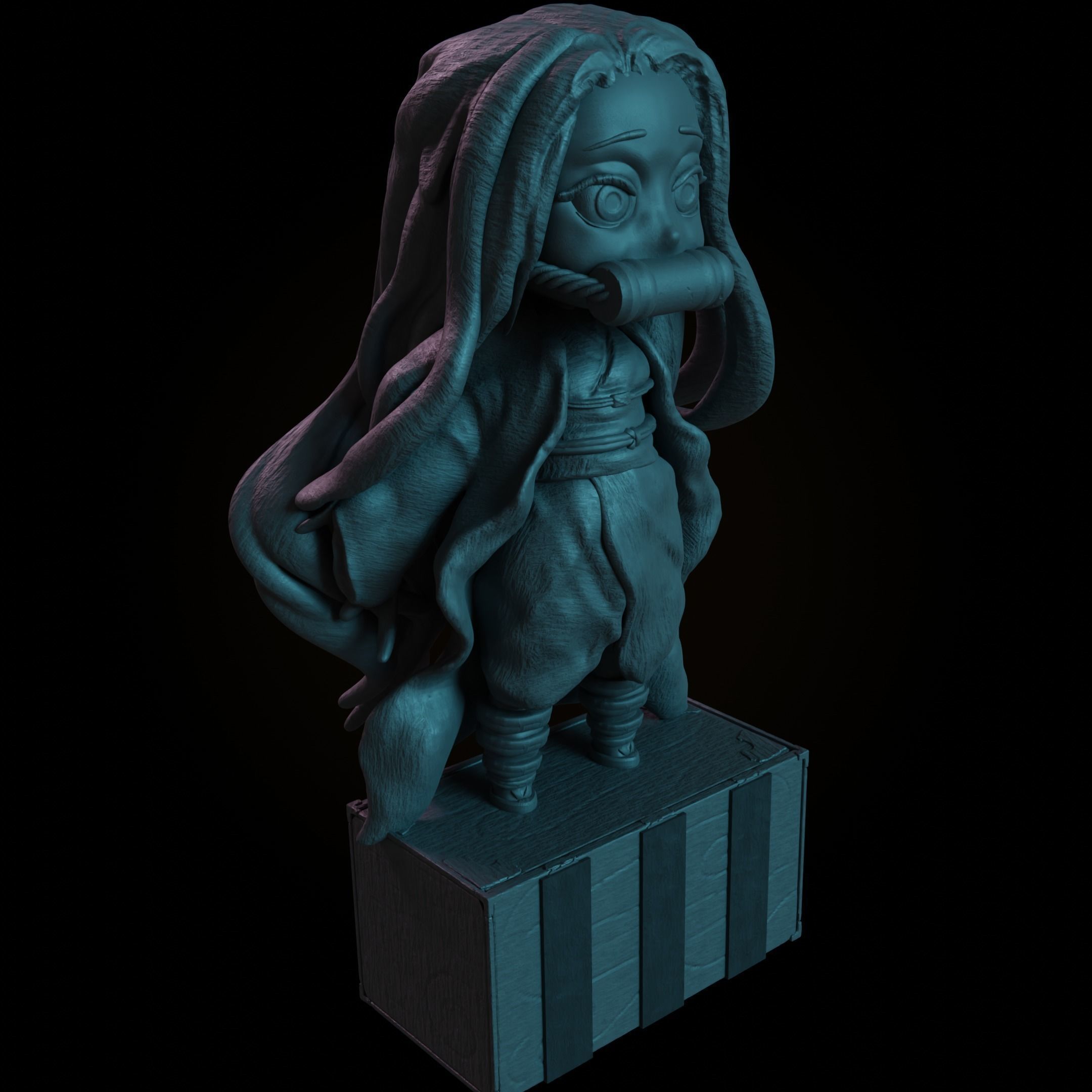 3D Nezuko Bring Your Favorite Demon Slayer to Life 3D print model_8