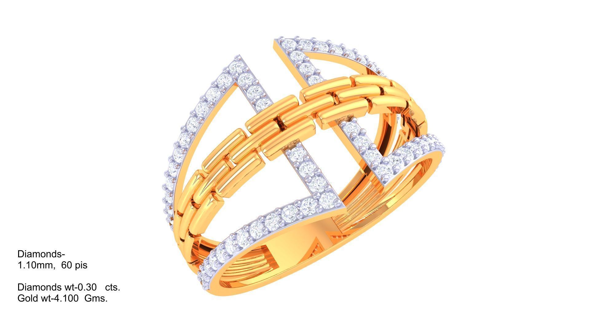 Diamond Ring - 5 3D print model_1