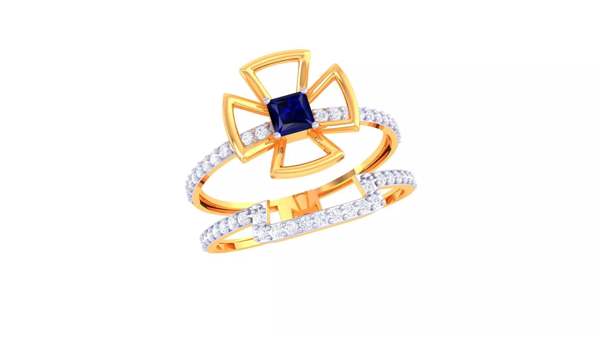 Diamond Ring - 18 3D print model_0