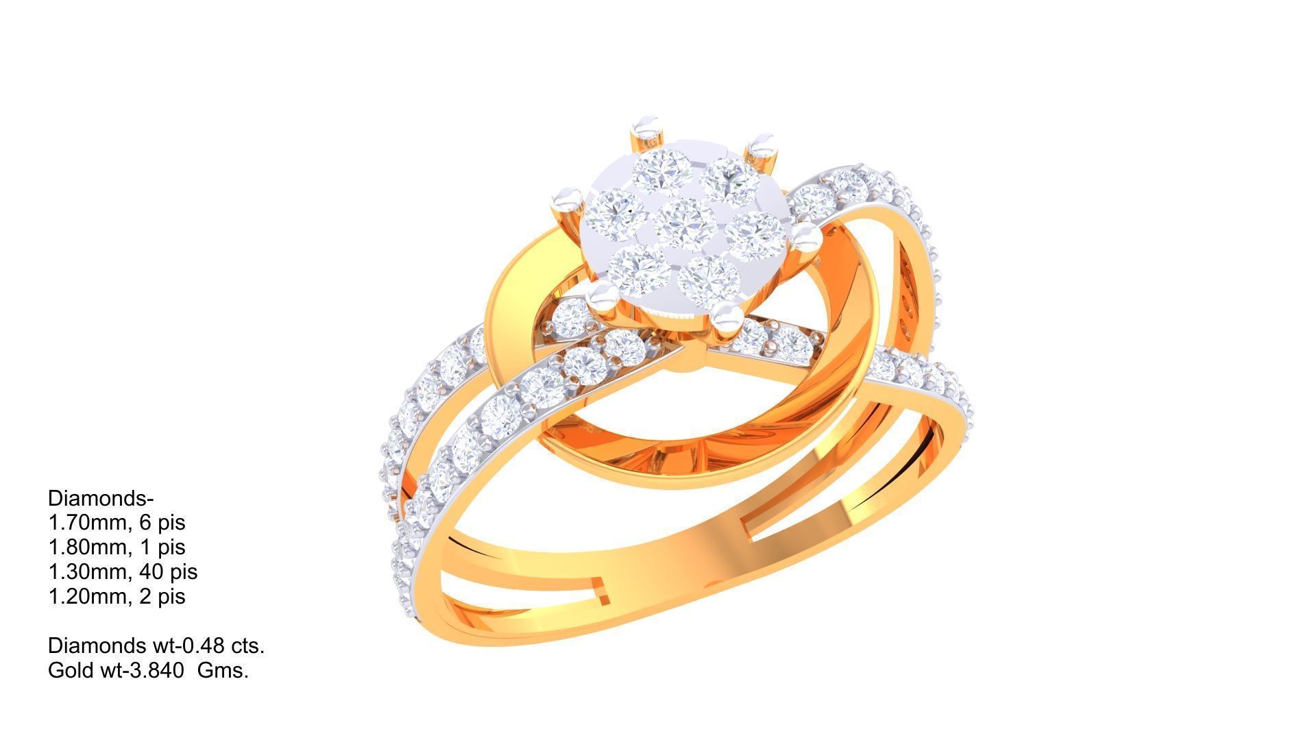 Diamond Ring - 9 3D print model_2