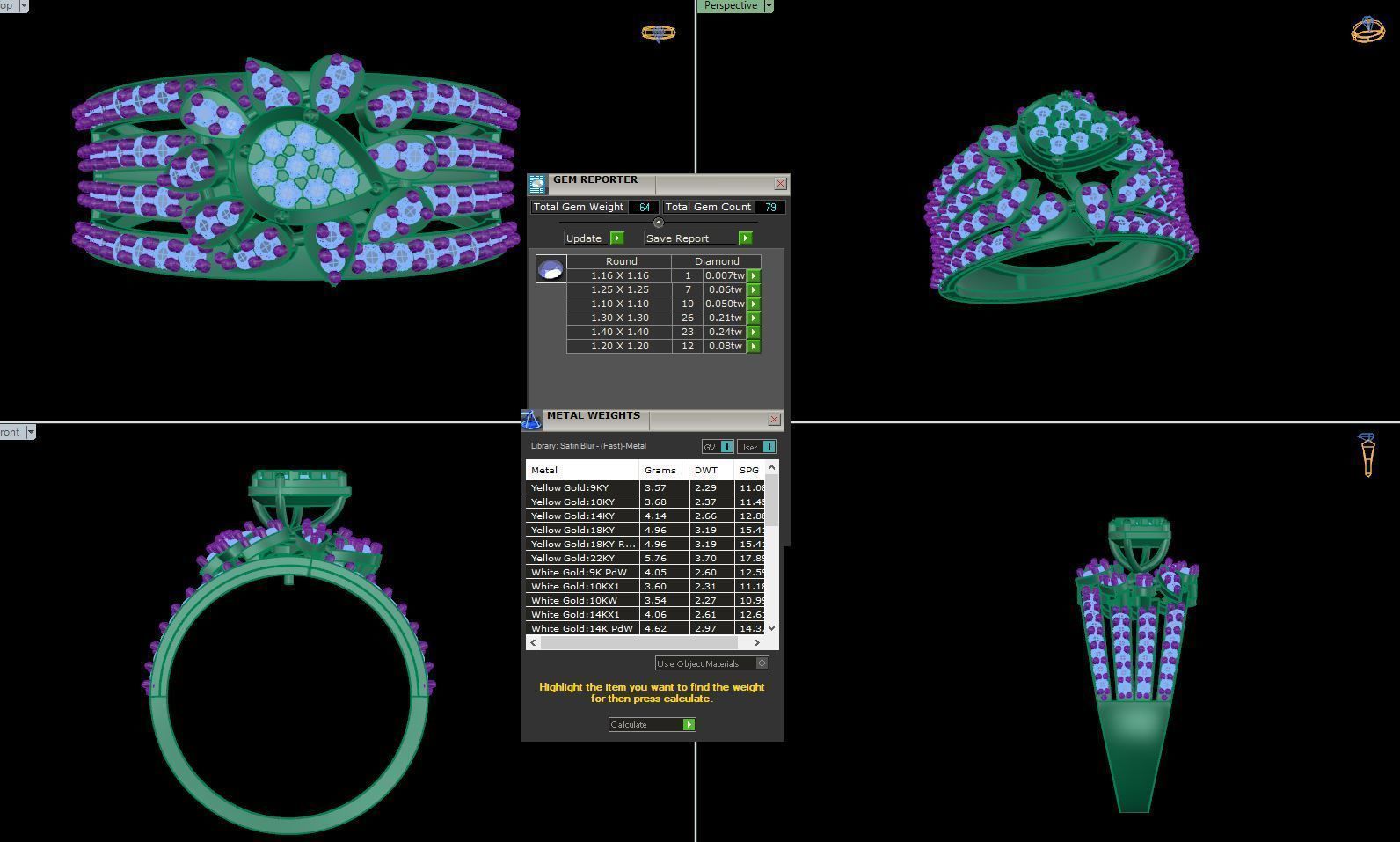 Diamond Ring - 7 3D print model_1