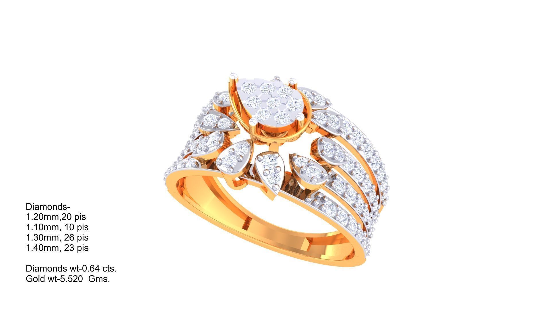 Diamond Ring - 7 3D print model_2