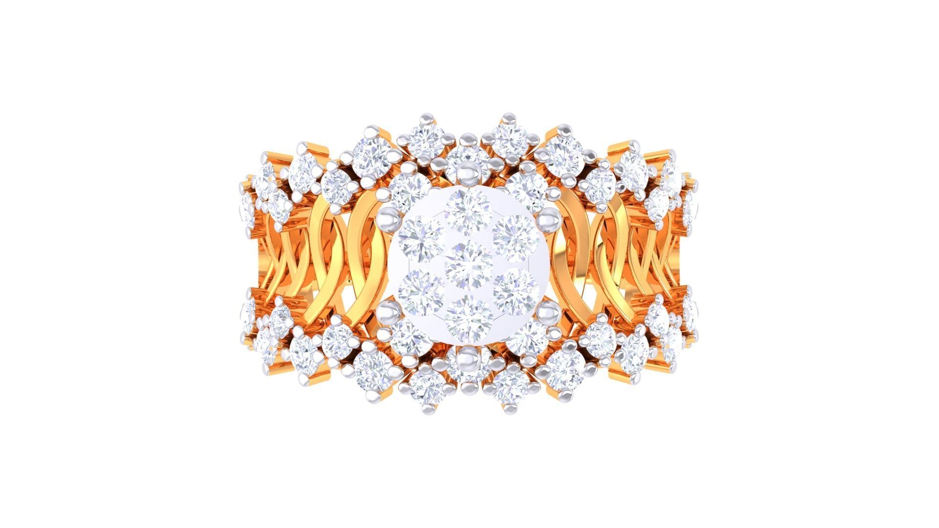 Diamond Ring - 5 3D print model_3