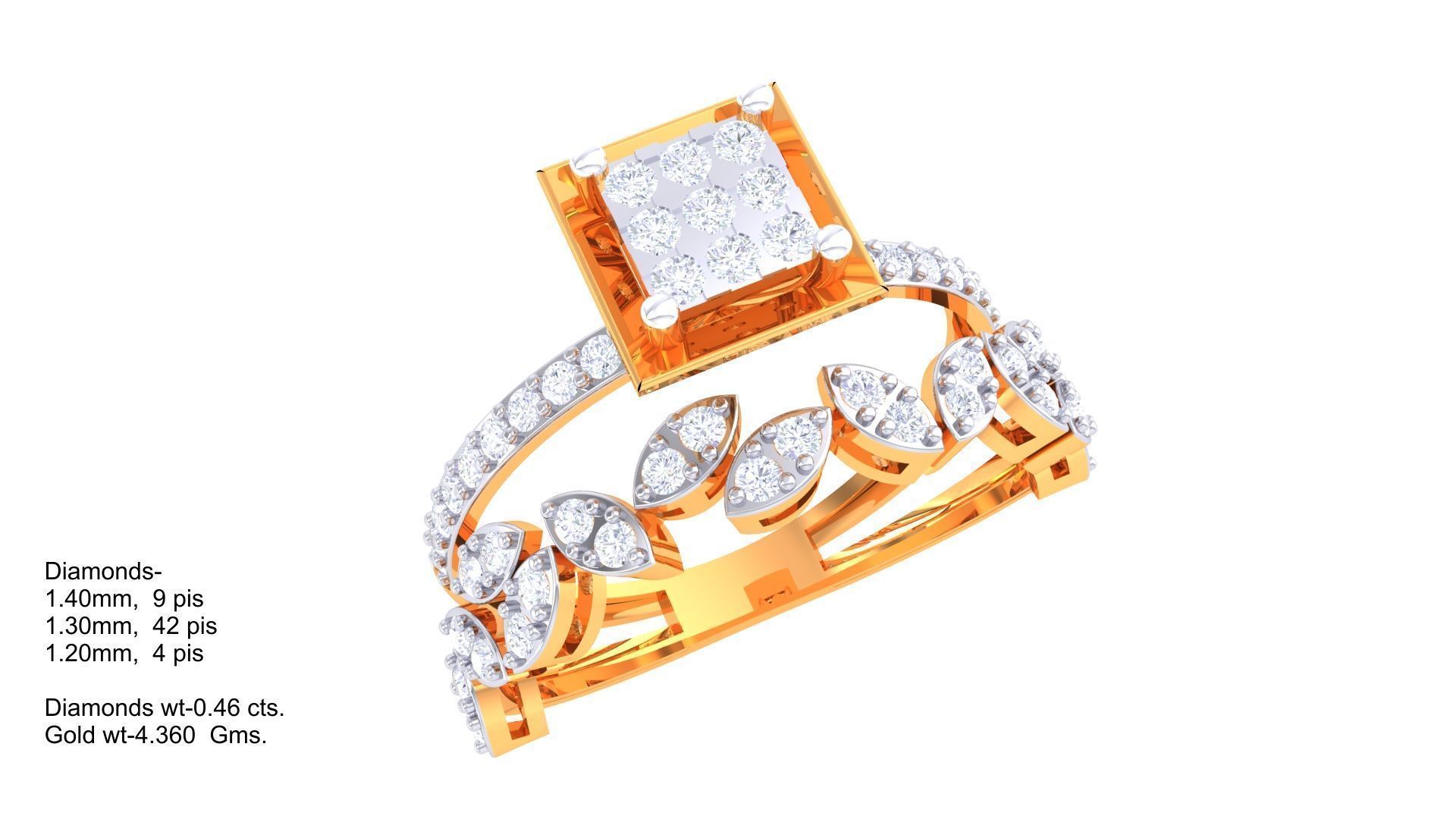 Diamond Ring - 34 3D print model_2