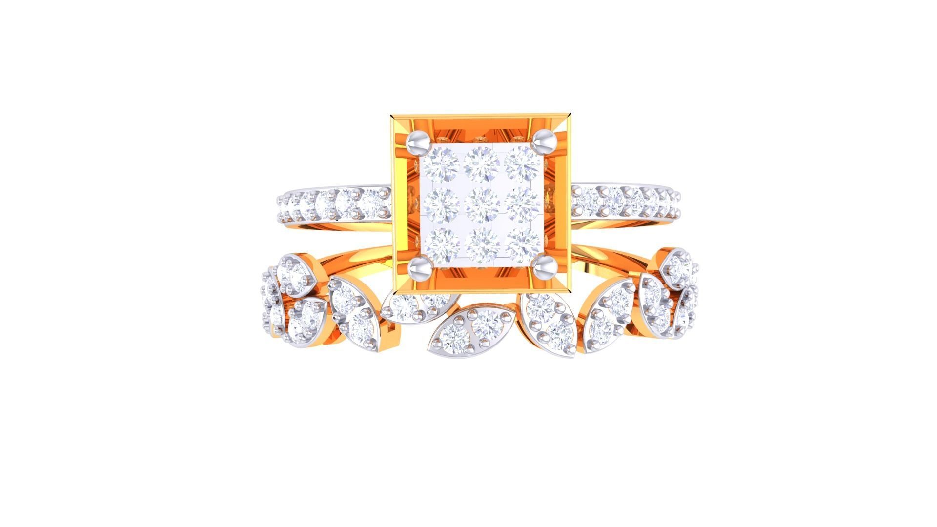 Diamond Ring - 34 3D print model_3