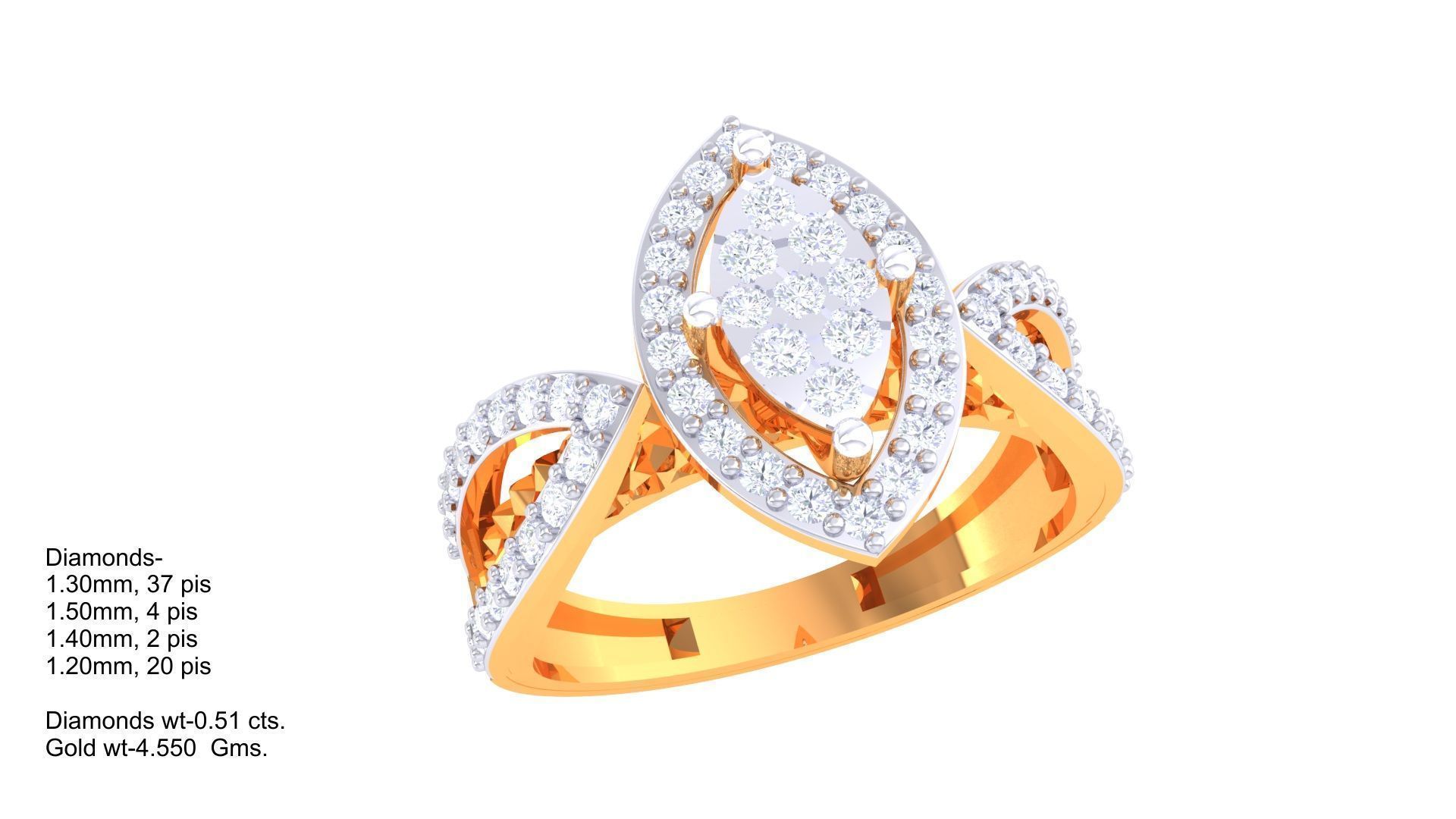 Diamond Ring - 11 3D print model_2