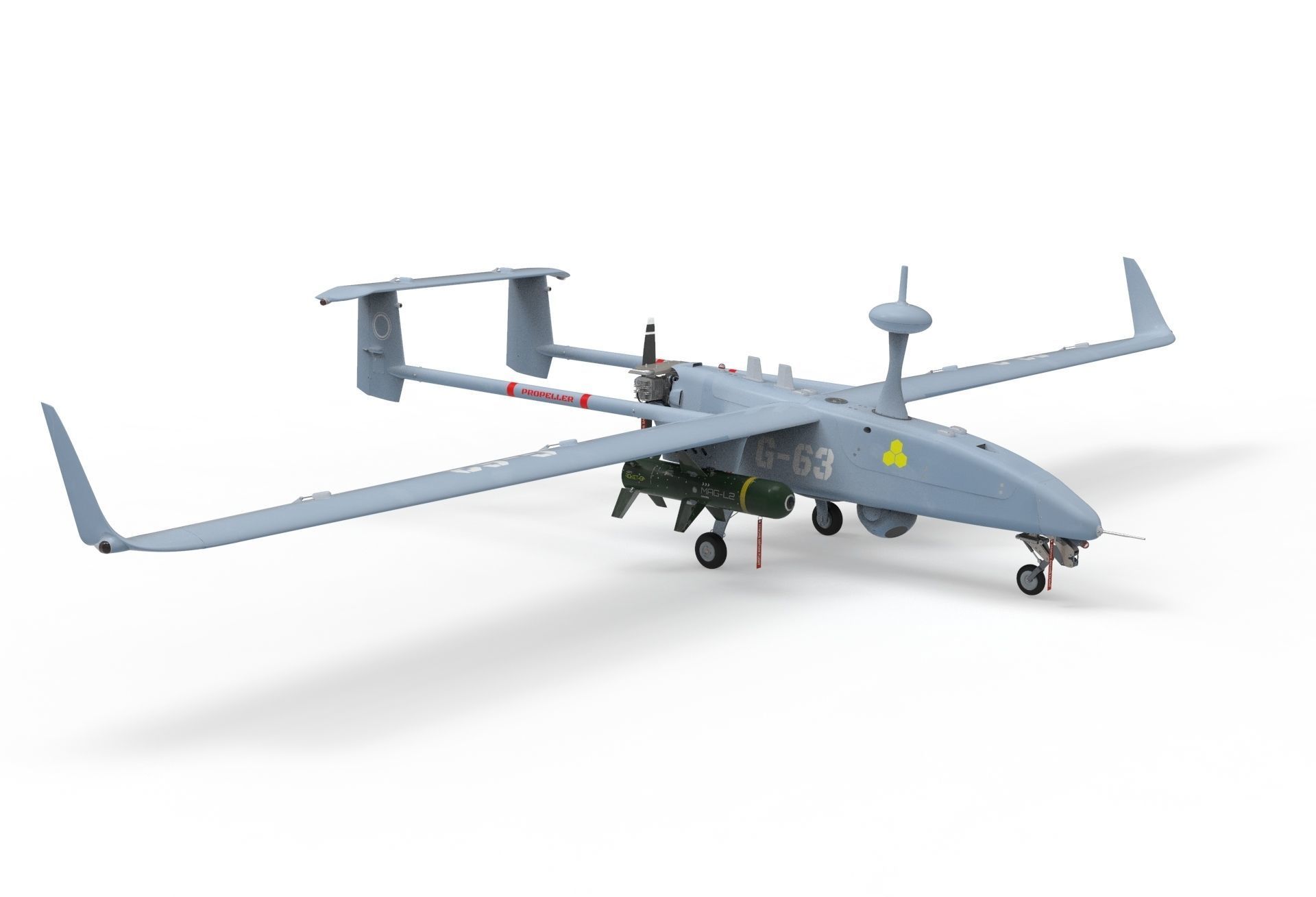 Uav Model UAV military aircraft drone 3D model | CGTrader