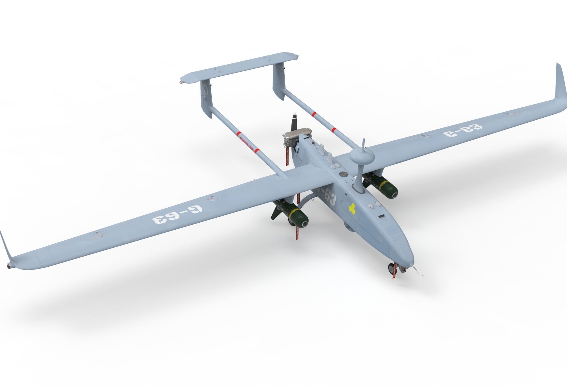 Uav Model UAV military aircraft drone 3D model | CGTrader