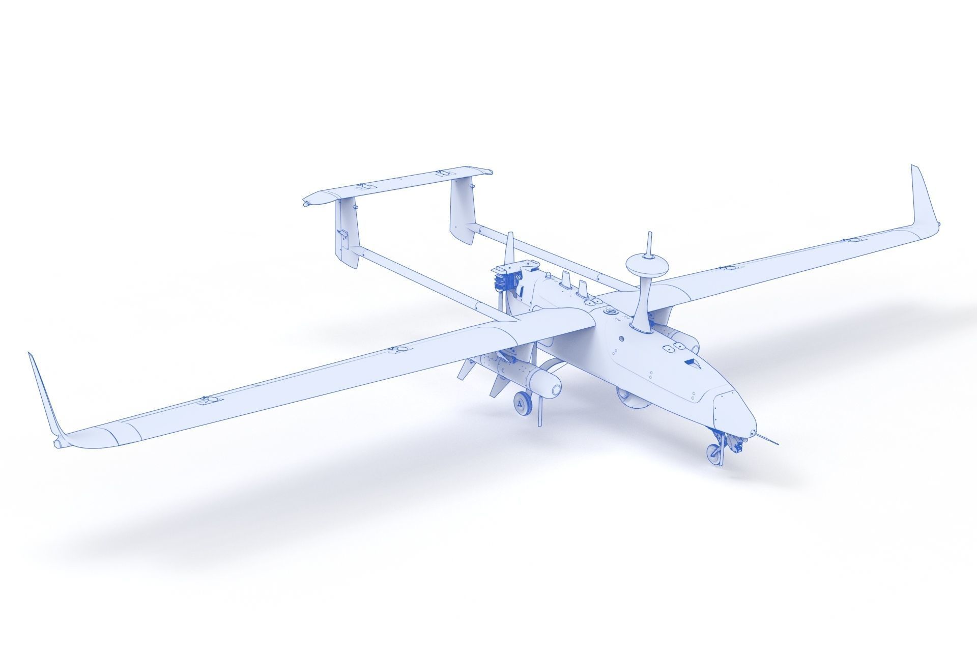 Uav Model UAV military aircraft drone 3D model | CGTrader