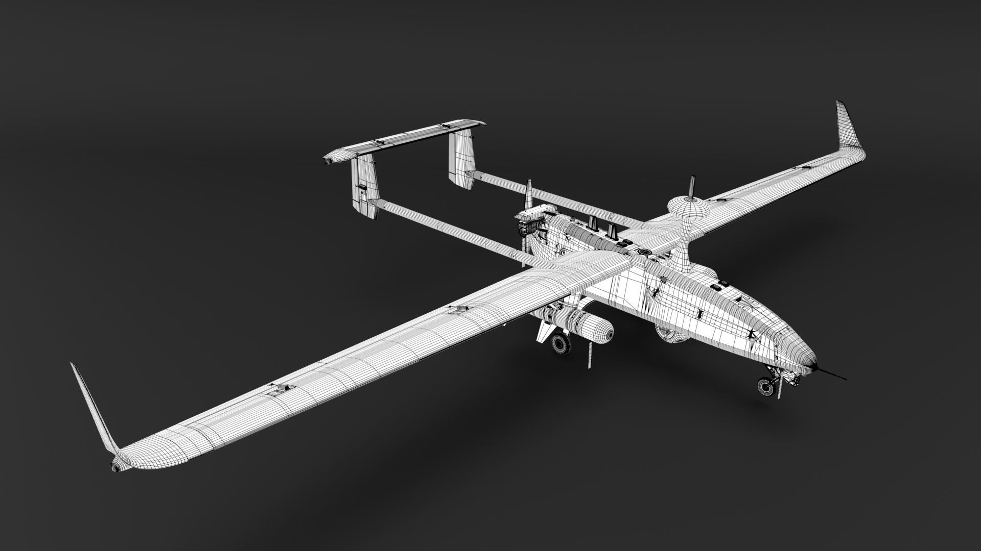 Uav Model UAV military aircraft drone 3D model | CGTrader