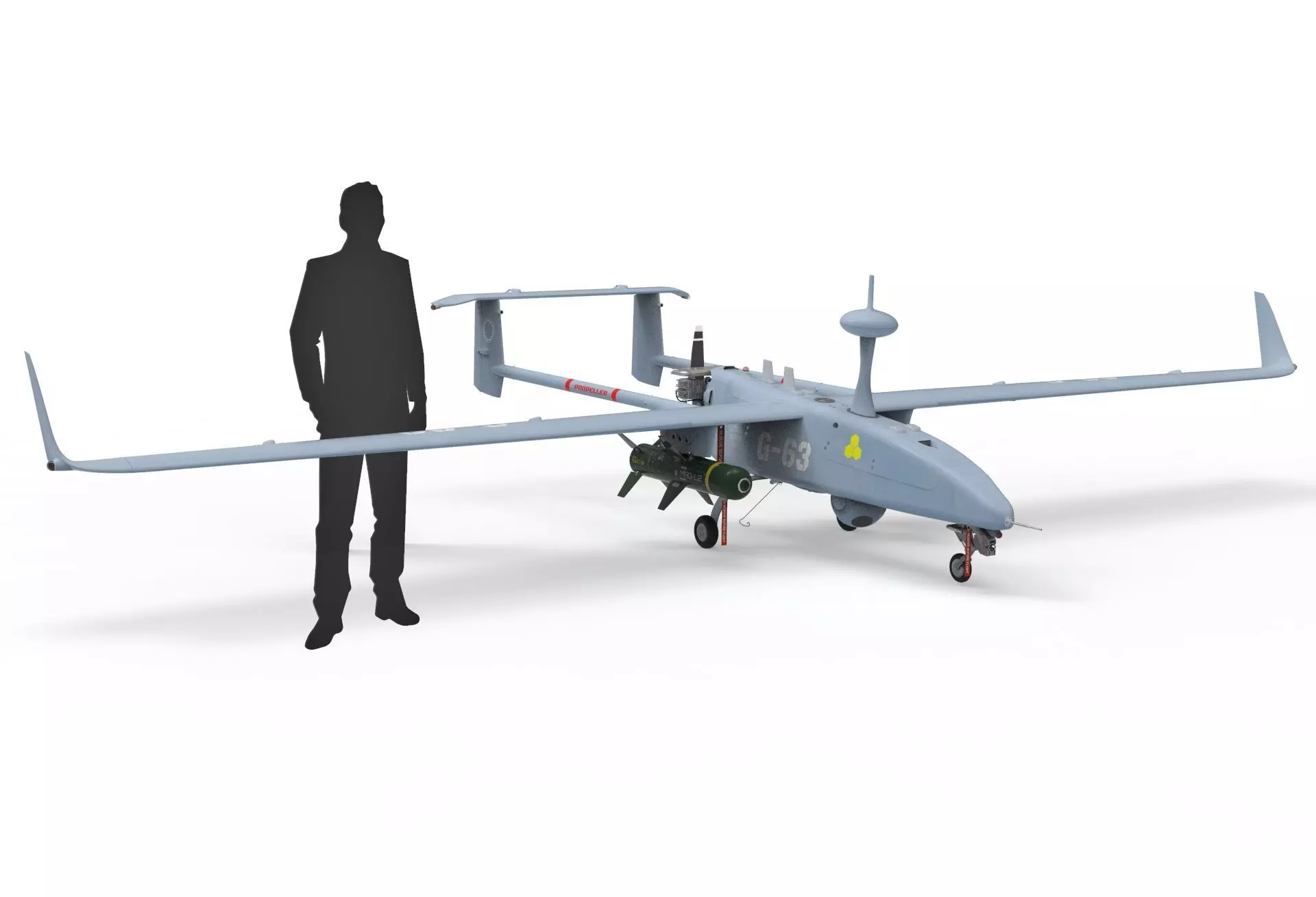 UAV military aircraft drone 3D model