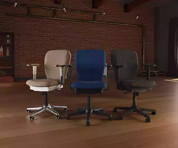 Roschvault office chair PBR game ready Low-poly 3D model